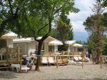 Camping Norcenni Girasole Club, Toskana: Lodgezelte mit Bad