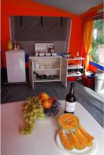 Adria, Camping Spiaggia e Mare: Bungalowzelt Innenausstattung