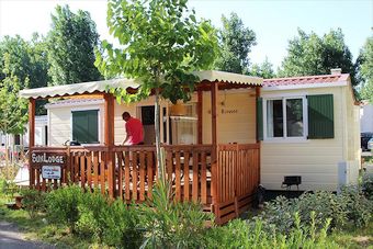 Adria: Mobilheim SunLodge auf Camping Pra Delle Torri