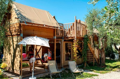 Airdreamer mit Hängematte, Camping Weekend, Gardasee