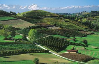 Piemont Hügellandschaft