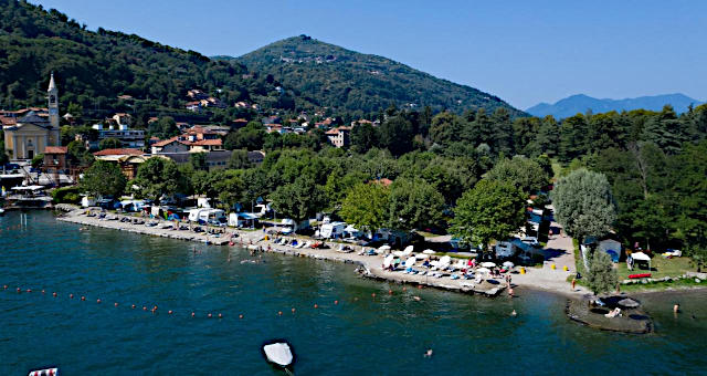 Lago Maggiore: Mobilheim auf Camping Solcio
